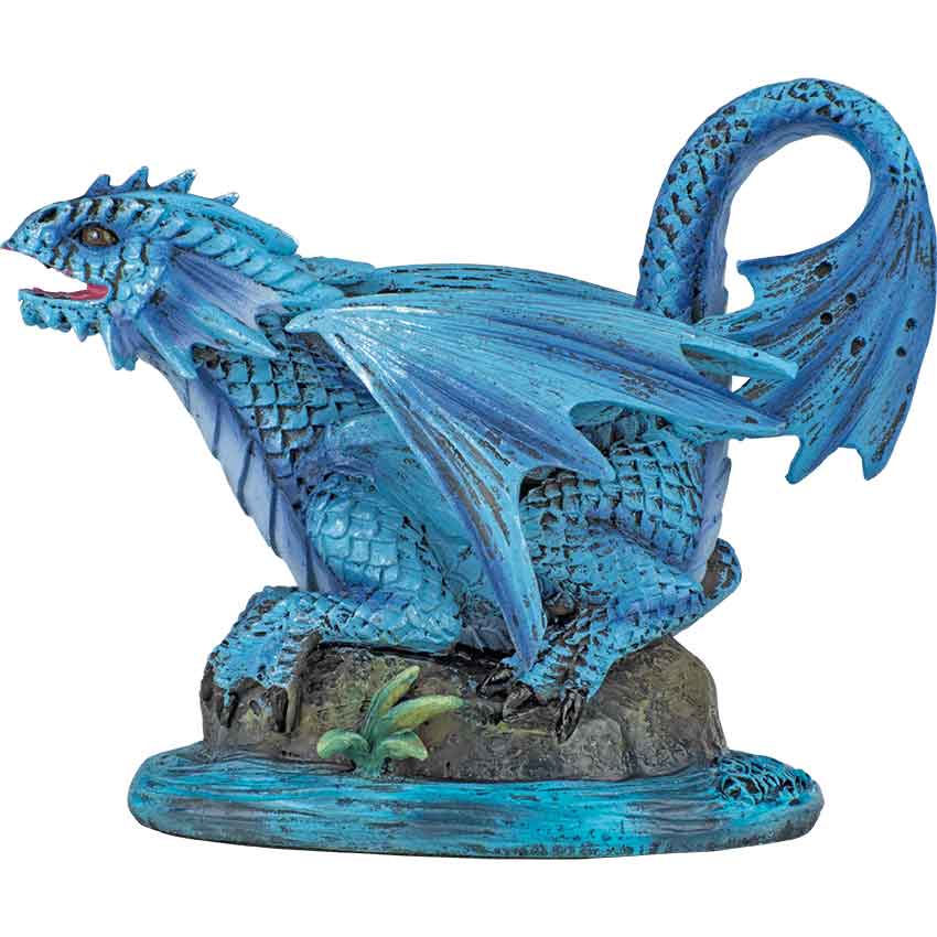 River Water Baby Dragon Statue - CC13096 - Medieval Collectibles