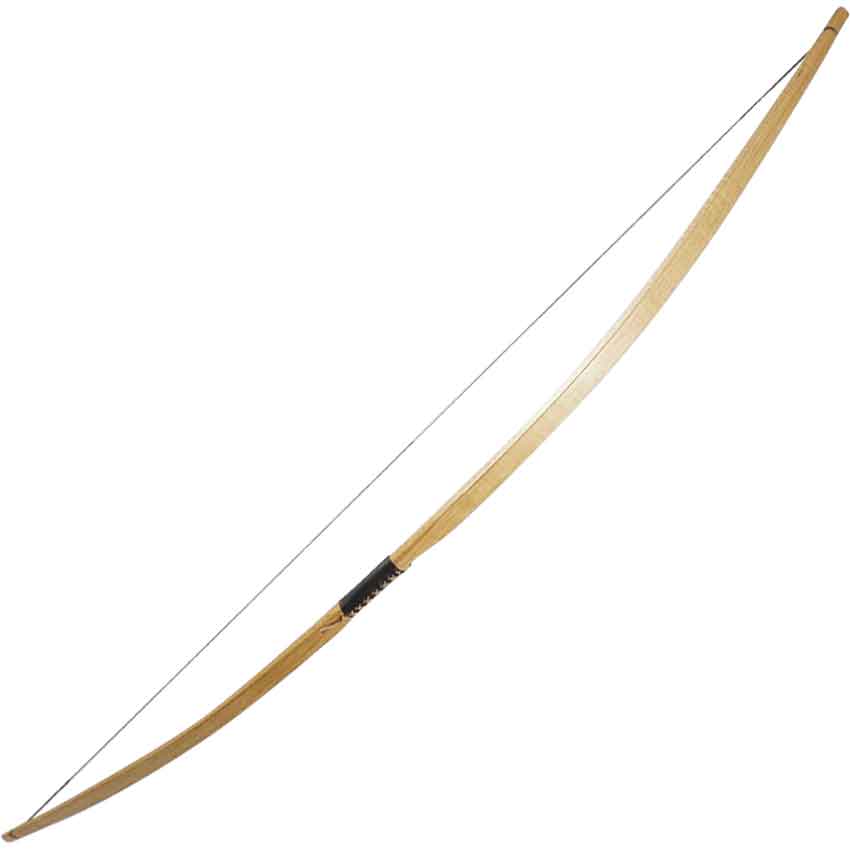 longbow and arrow