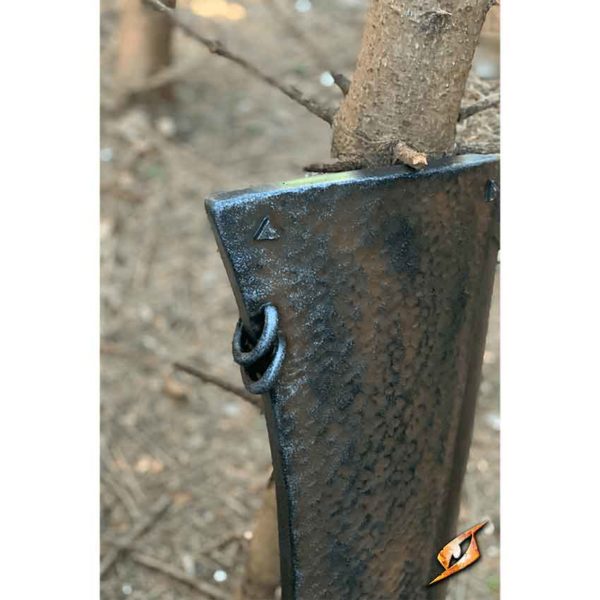 LARP Raider Shield with Rust Patina