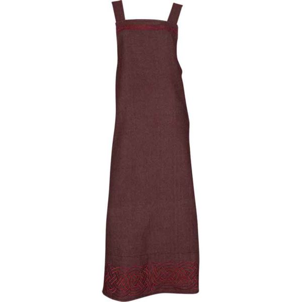 Alva Herringbone Apron Dress