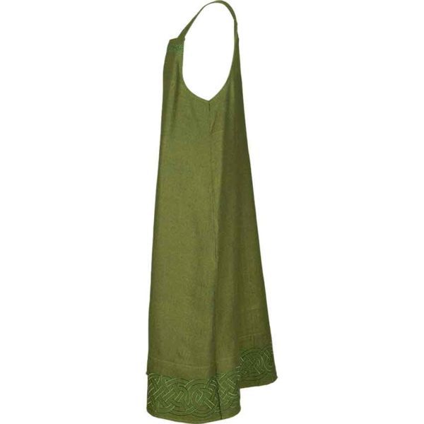 Alva Herringbone Apron Dress