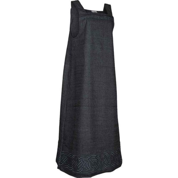 Alva Herringbone Apron Dress