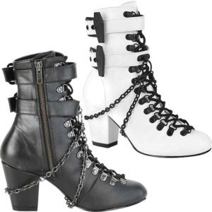 Gothic Coffin Buckle Boots