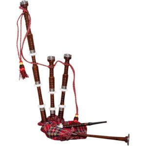 Sheesham Bagpipe with Tartan Cover