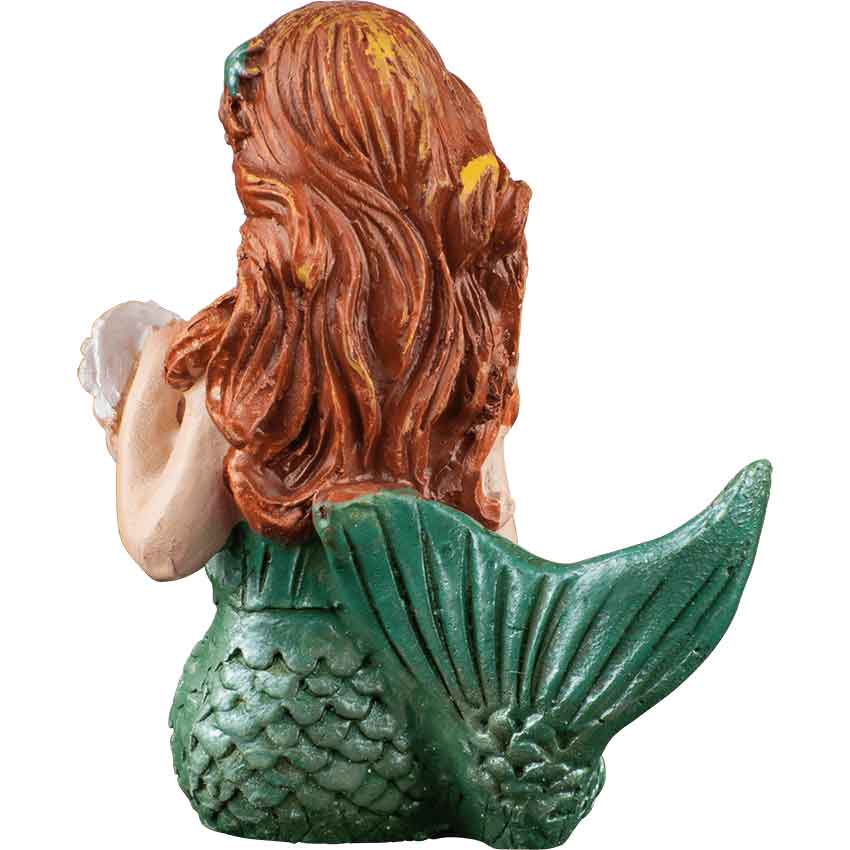 Mini Reading Mermaid Statue