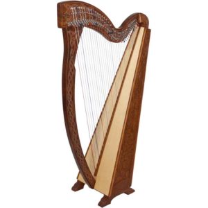 36 String Meghan Harp with Thistle Detailing