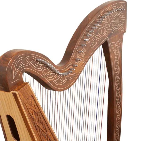 36 String Meghan Harp with Knotwork Detailing