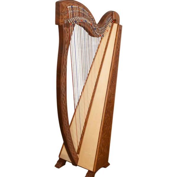 36 String Meghan Harp with Thistle Detailing