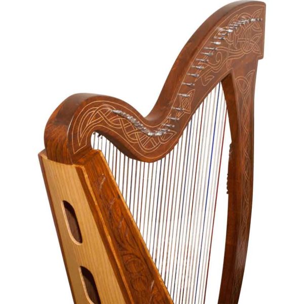 36 String Meghan Harp with Thistle Detailing