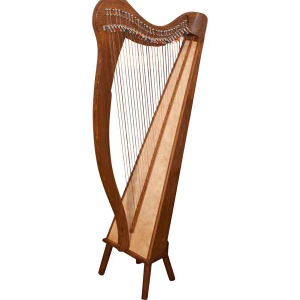 29 String Minstrel Harp with Pedestal