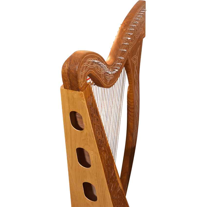 Minstrel harp tm store 29 strings knotwork