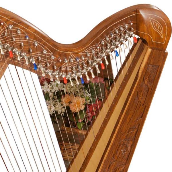 29 String Minstrel Harp with Thistle Detailing