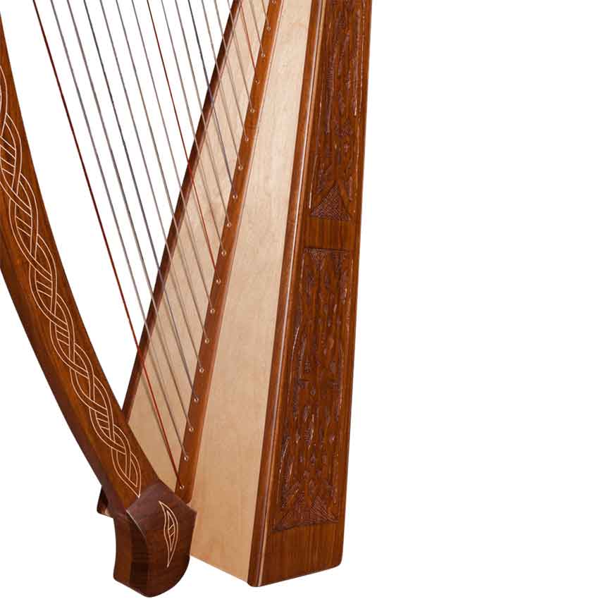 22 String Heather Harp with Knotwork Detailing