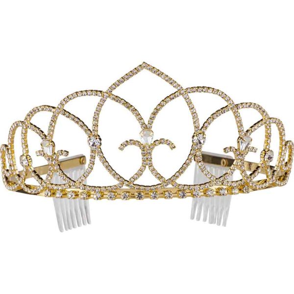 Vaulted Ceiling Tiara with Combs