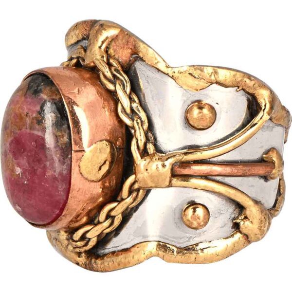 Rhodonite Medieval Ring