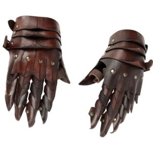 Richard Darkened Chainmail Gauntlets | Leather by Medieval Collectibles