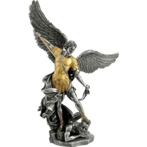 St. Michael Tramples Demon Statue