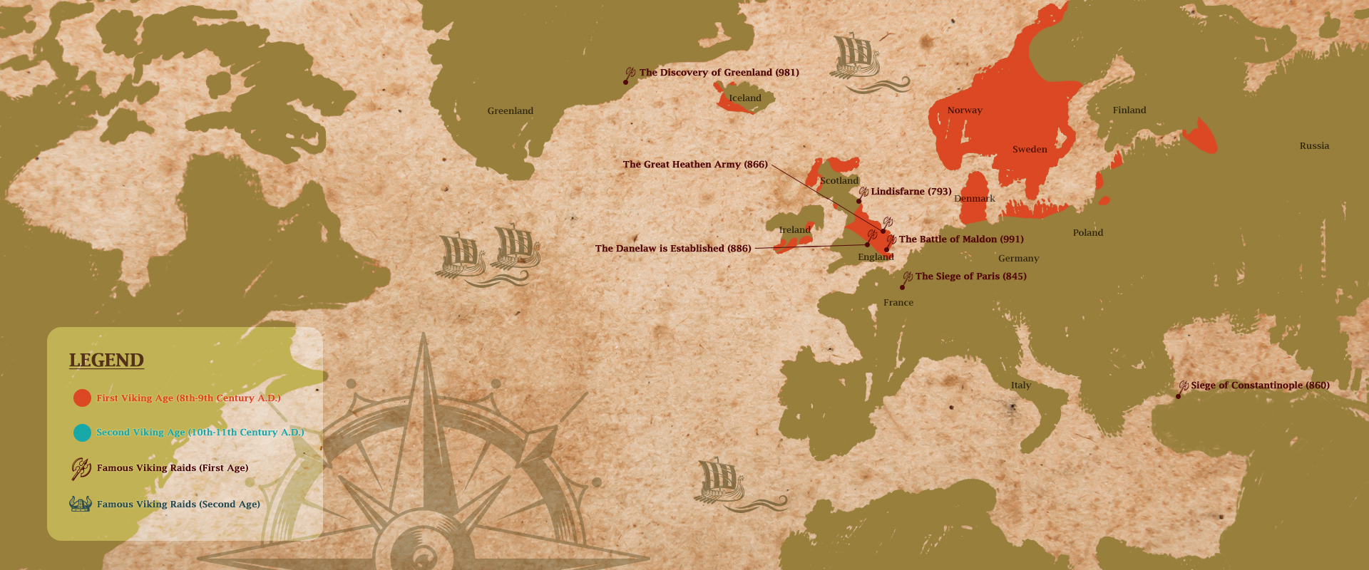 vikings map history channel