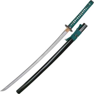 Katana decorativa con funda de madera grabada ⚔️ Tienda-Medieval