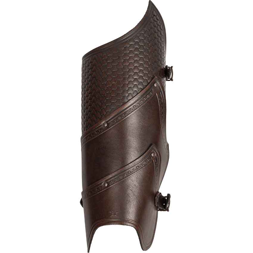 Alistair Deluxe Leather Greaves