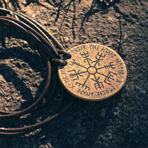 Vegvisir Norse Bronze Necklace