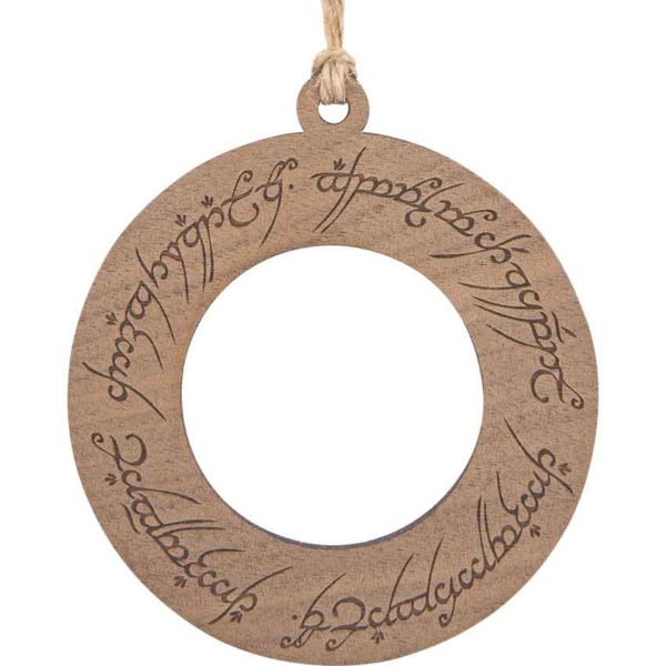 Elven Script Christmas Ornament