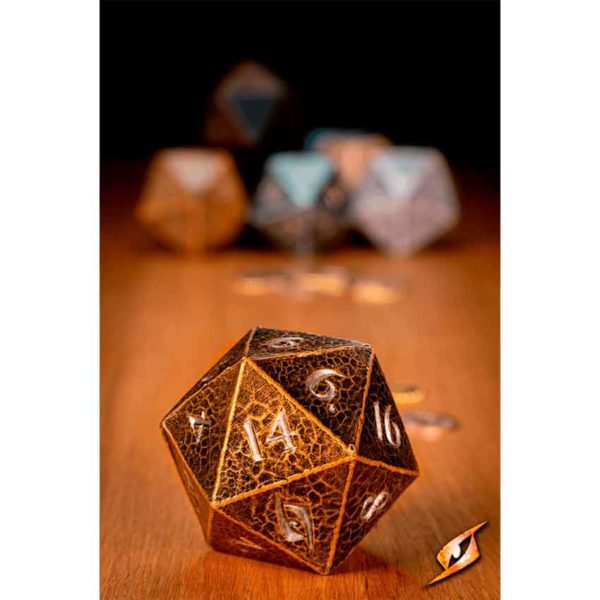 D20 LARP Dice - Fake Gold