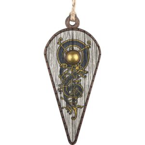 Viking Dragon Kite Shield Christmas Ornament