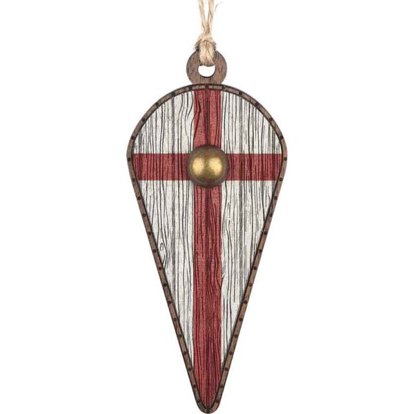 Crusader Cross Kite Shield Christmas Ornament