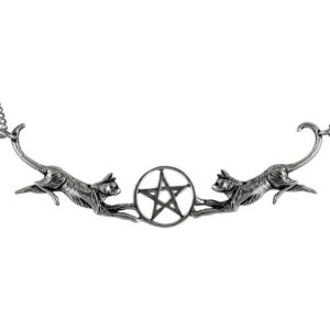 Pentacle Cats Necklace