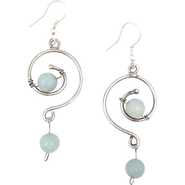 Spiral Amazonite Fantasy Earrings