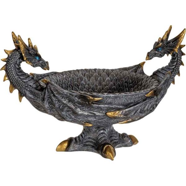 Dual Dragon Decorative Bowl