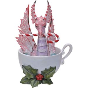 Perfectly Peppermint Dragon Statue