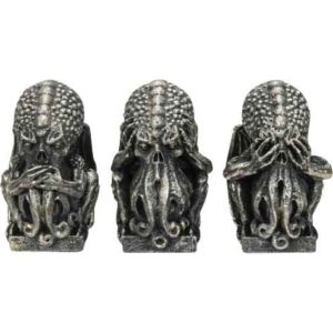 Cthulhu No Evil Statue Set