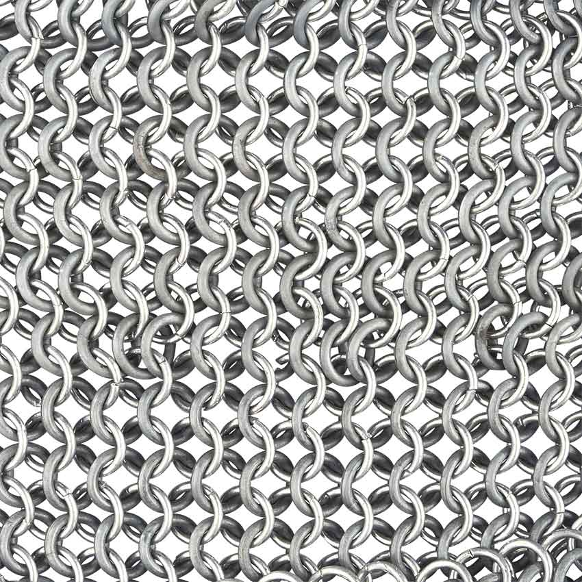 Round Ring Butted Chainmail Coif | Steel by Medieval Collectibles