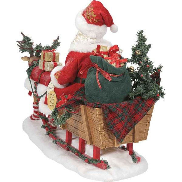 Through the Woods - Santa Figurine by Possible Dreams