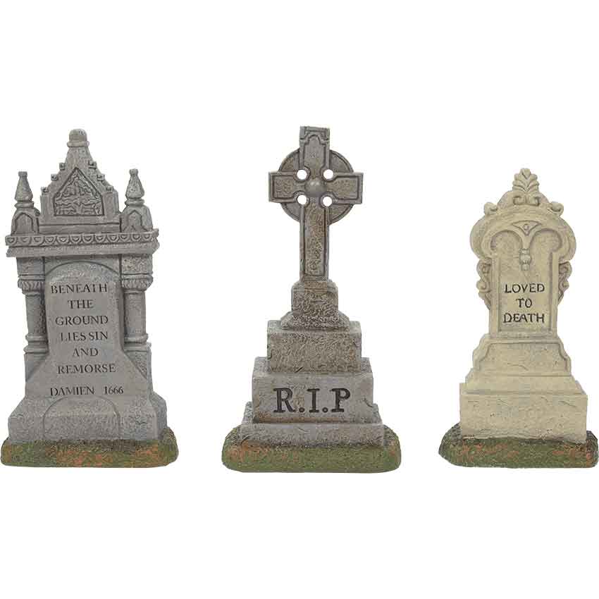 Imposing Monuments Set of 3 - Halloween Village Accessories by ...