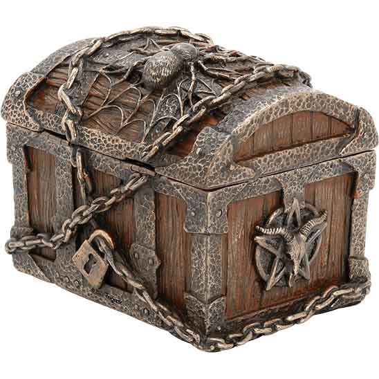 Chained Pentagram Chest Trinket Box