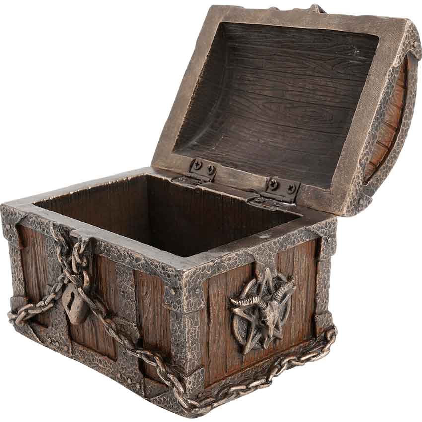 Chained Pentagram Chest Trinket Box