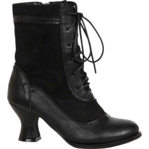 Womens Lace Up Victorian Boots