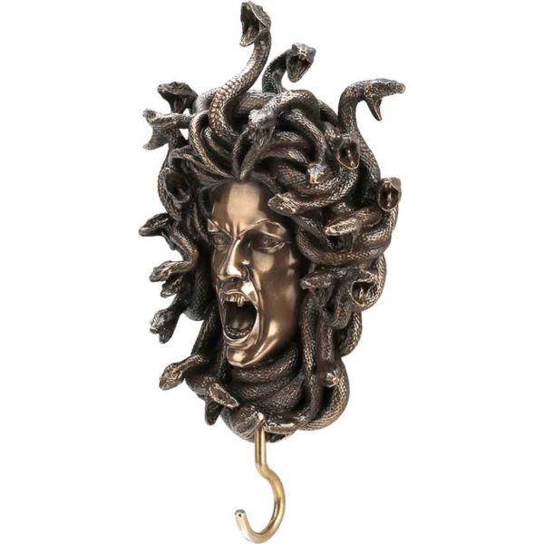 Bronze Head of Medusa Wall Hook