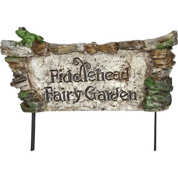 Fiddlehead Fairy Garden Sign