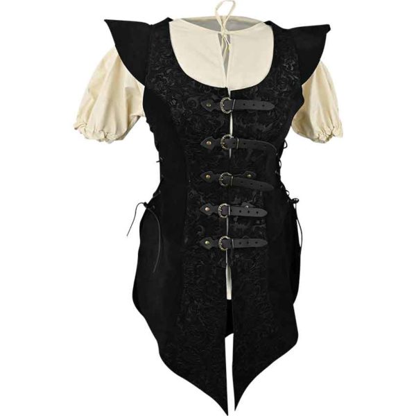 Ylenne Deluxe Long Doublet - Black