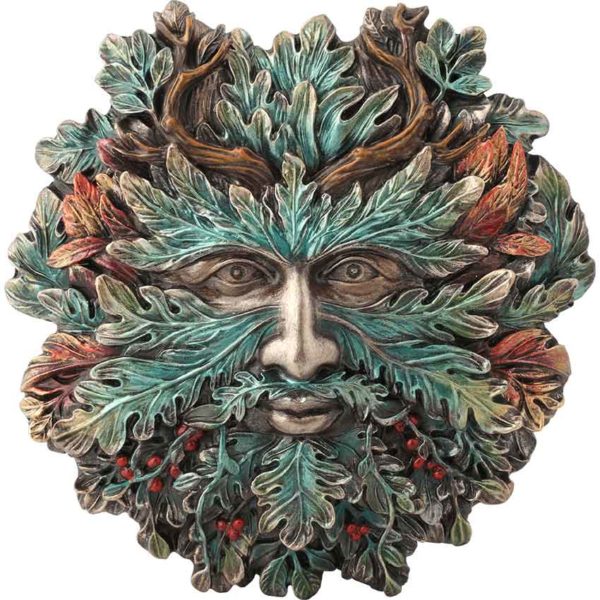 Winter Solstice Greenman Wall Plaque