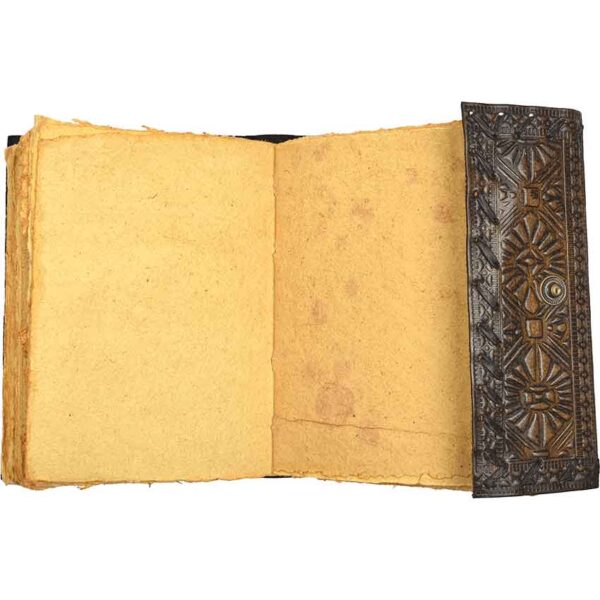 Tree of Life Leather Journal with Snap Closure