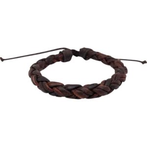 Double Braid Medieval Leather Bracelet