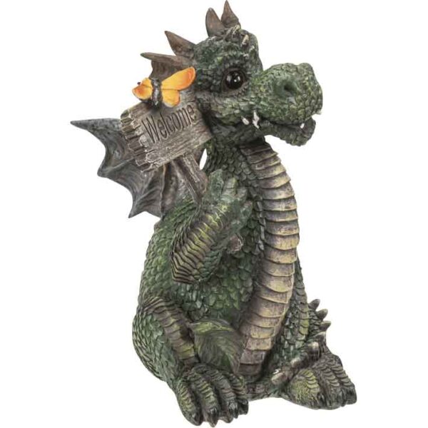 Welcome Green Dragon Statue