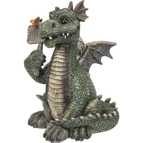 Welcome Green Dragon Statue