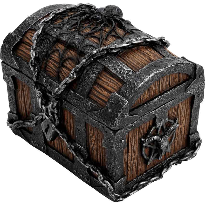 Cobweb Pentagram Chest Trinket Box