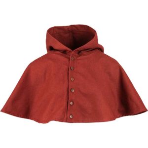 Hood Short Hooded Cape Medieval Archer Hood in Wool 80% -  Israel